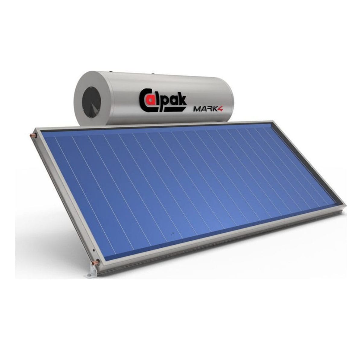 Calpak Mark 4 Ηλιακός Θερμοσίφωνας Διπλής Ενέργειας Επιλεκτικός Οριζόντιος 160 Lt/2,6 m²